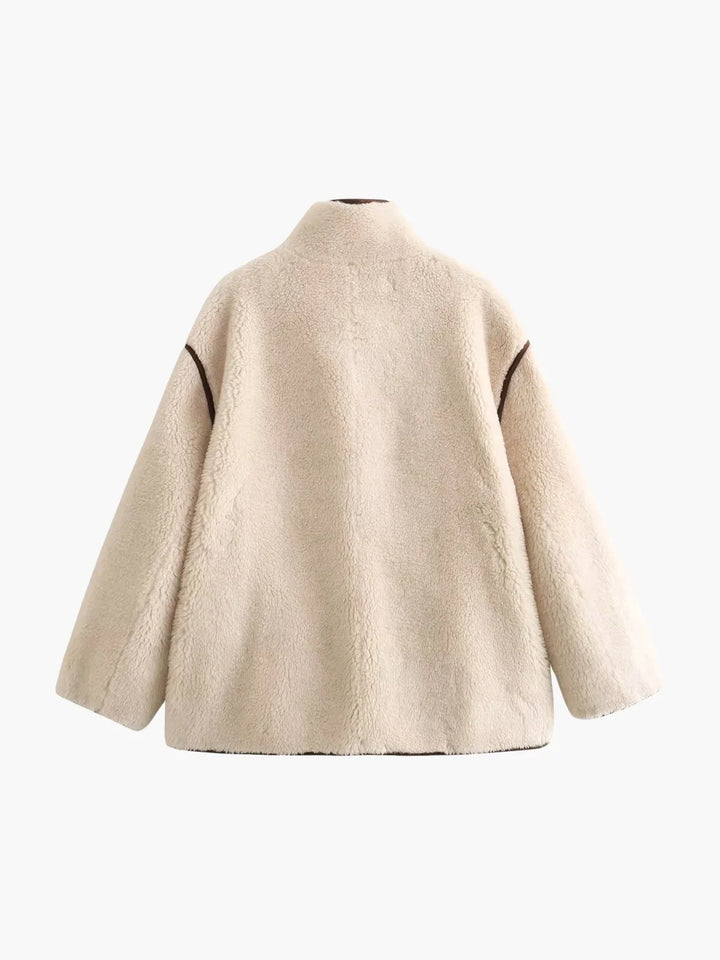 Drune | Shearling Stehkragenjacke