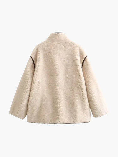 Drune | Shearling Stehkragenjacke