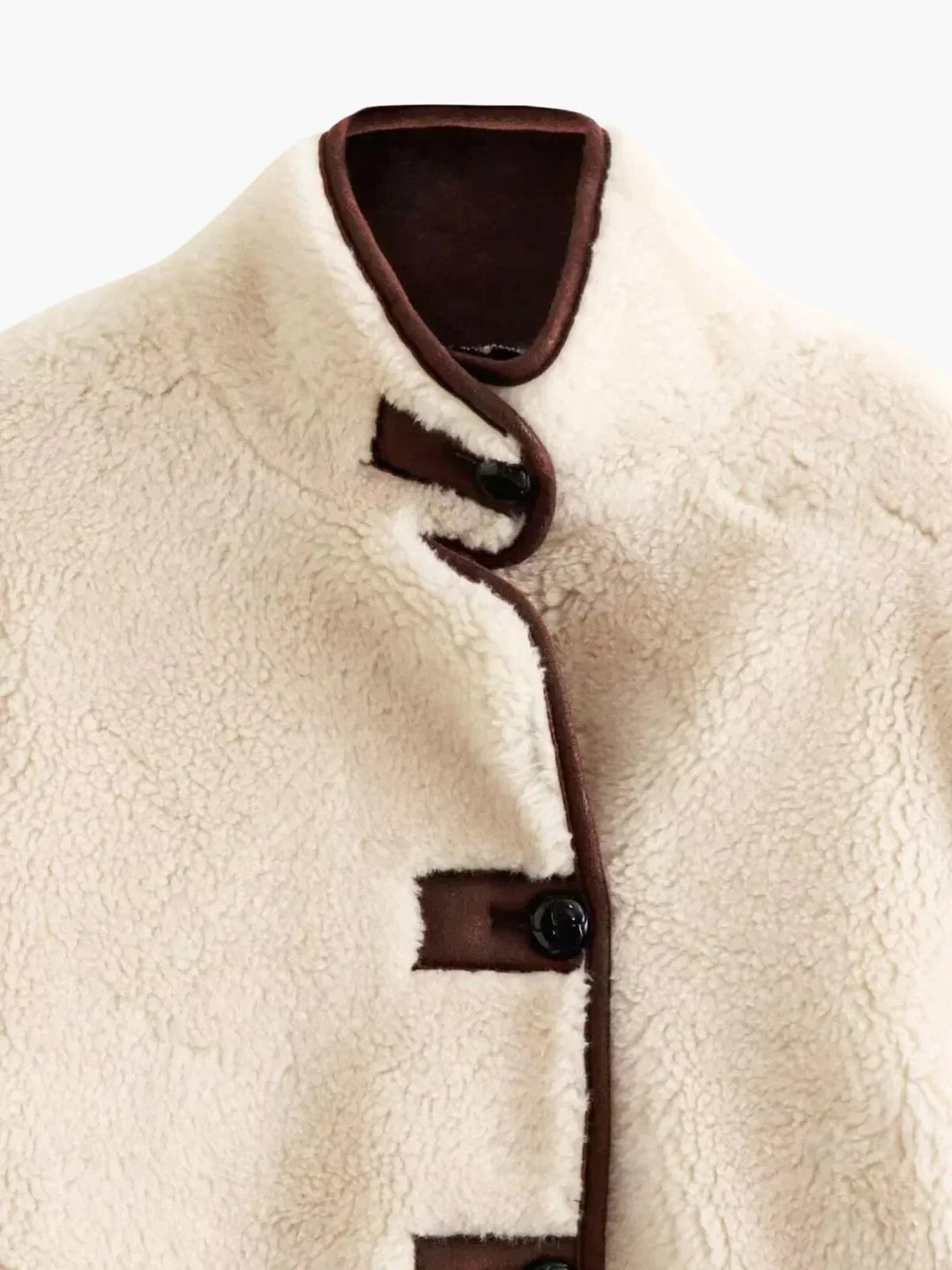 Drune | Shearling Stehkragenjacke