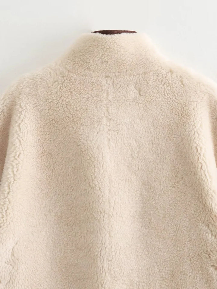 Drune | Shearling Stehkragenjacke
