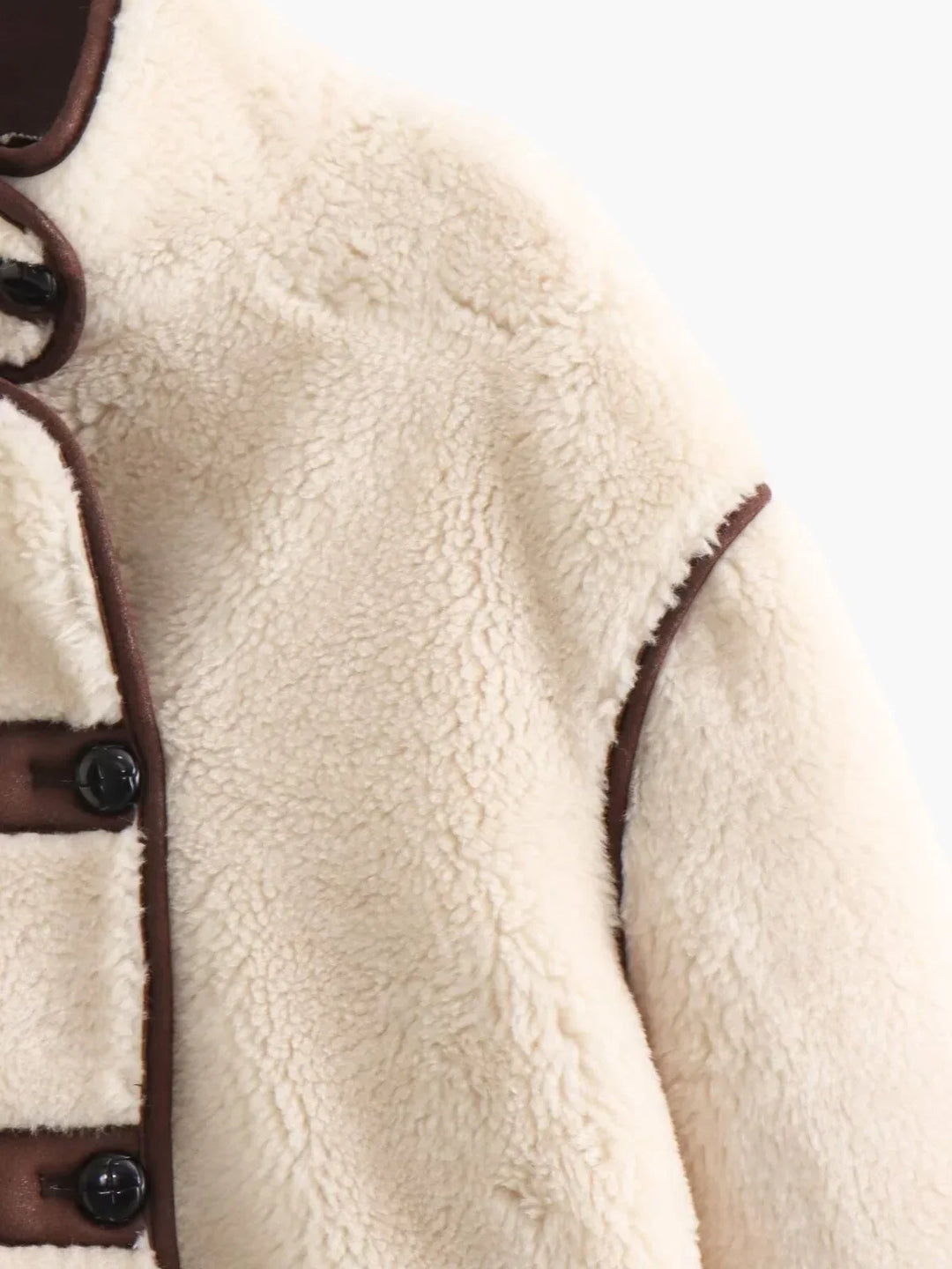 Drune | Shearling Stehkragenjacke