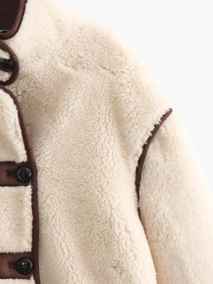 Drune | Shearling Stehkragenjacke