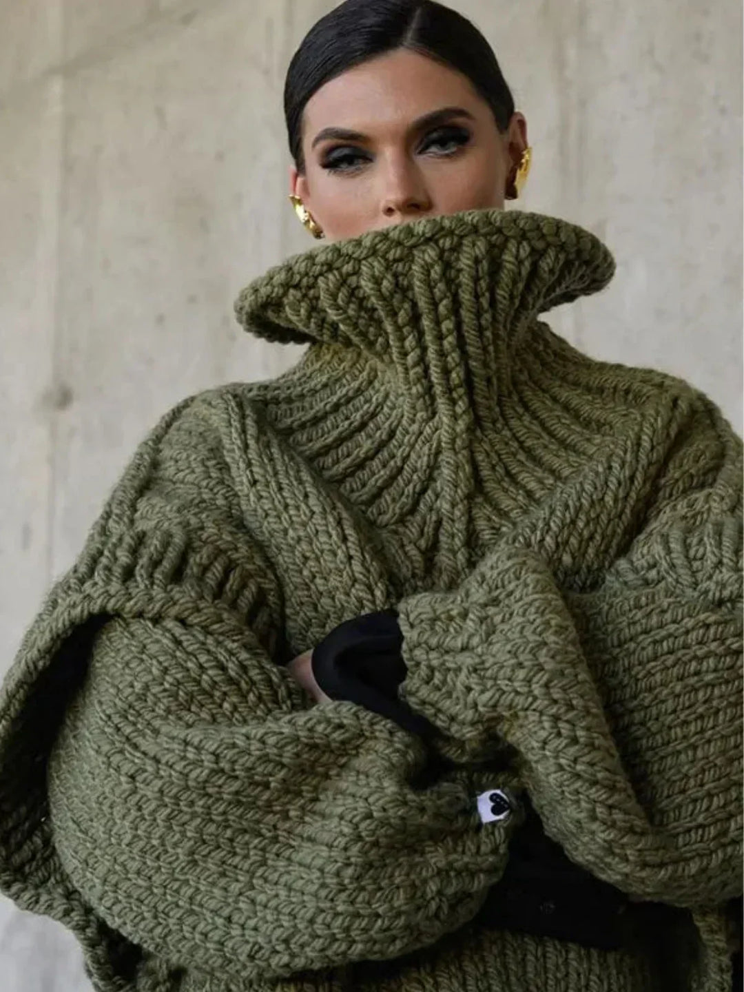 Drune | Strick Oversized Rollkragenpullover