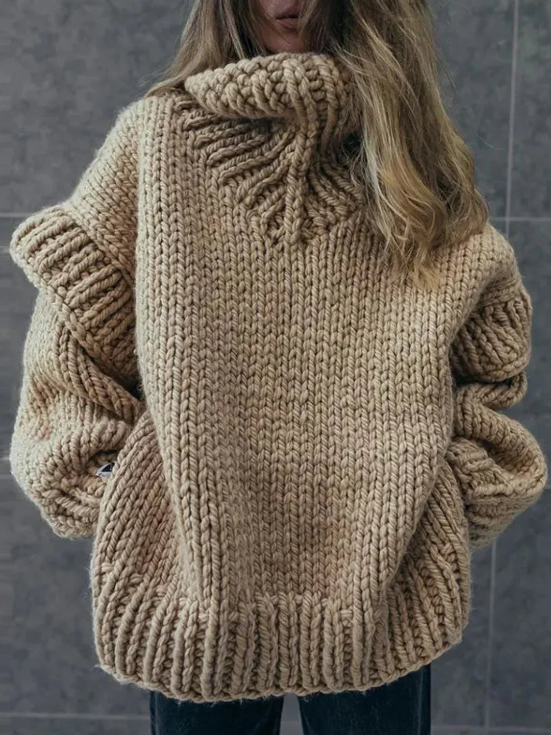 Drune | Strick Oversized Rollkragenpullover