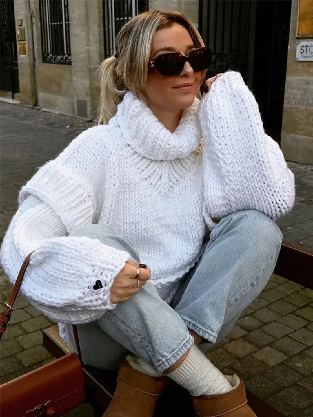 Drune | Strick Oversized Rollkragenpullover