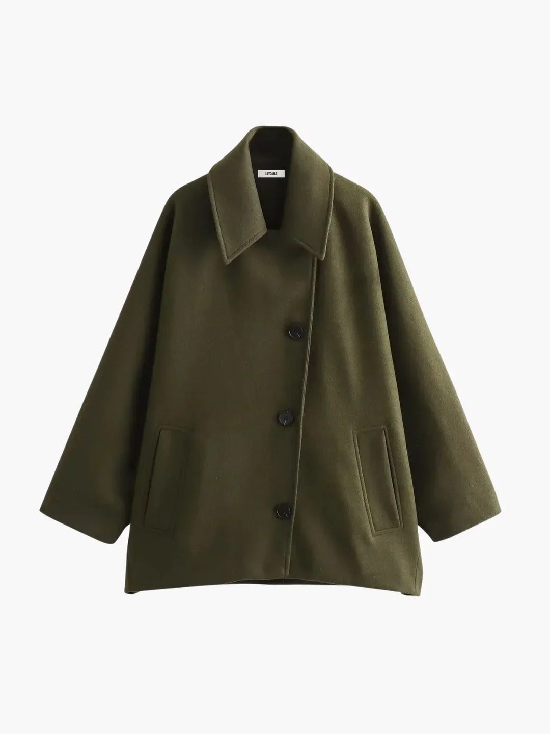 Drune | Umlegekragen Wolljacke