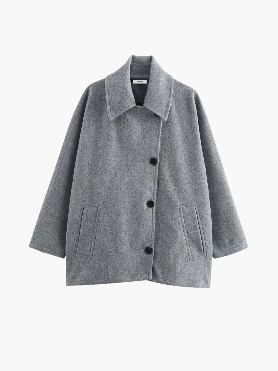 Drune | Umlegekragen Wolljacke