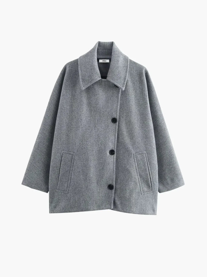Drune | Umlegekragen Wolljacke