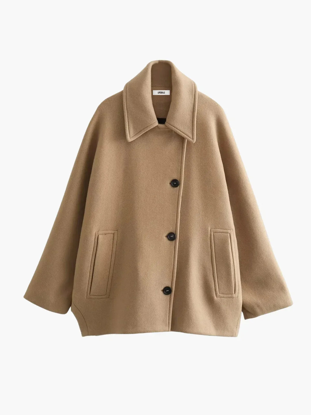 Drune | Umlegekragen Wolljacke