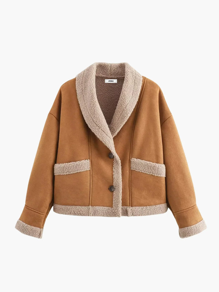 Drune | Sherpa-gefütterte Kunstlederjacke