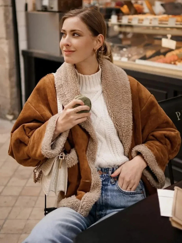 Drune | Sherpa-gefütterte Kunstlederjacke