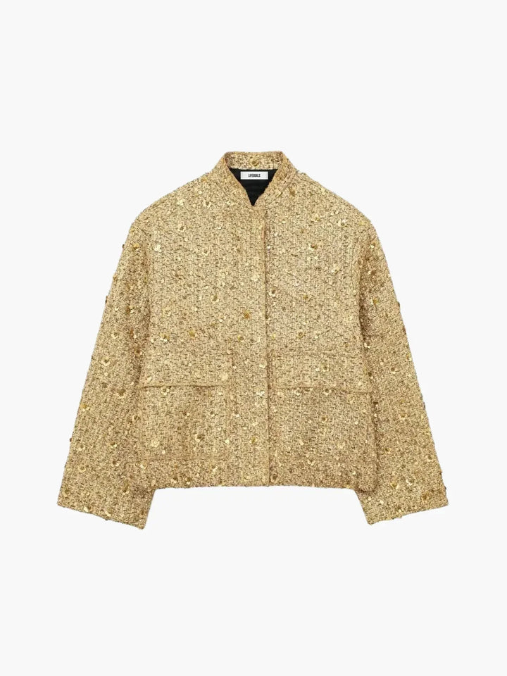 Drune | Pailletten Übergroße Statement Jacke
