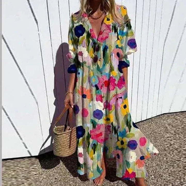 Drune | Klassisches Boho Maxi Kleid