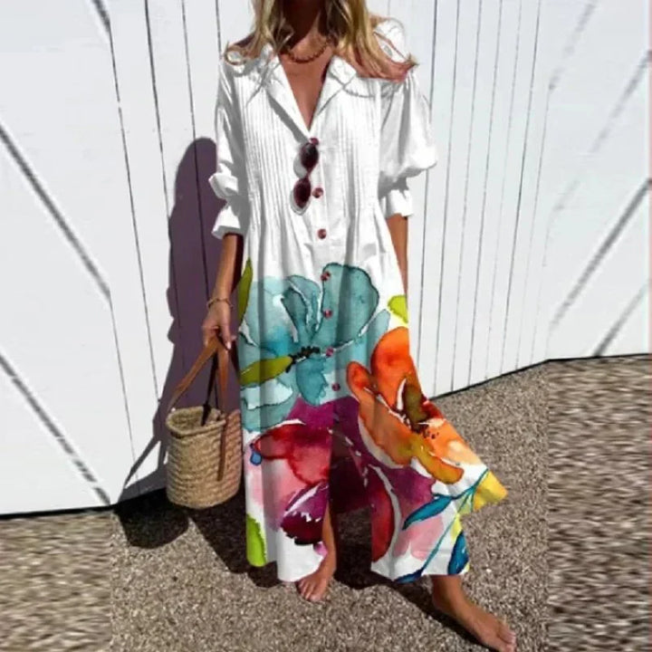 Drune | Klassisches Boho Maxi Kleid