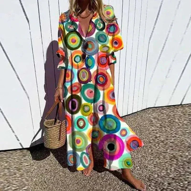 Drune | Klassisches Boho Maxi Kleid