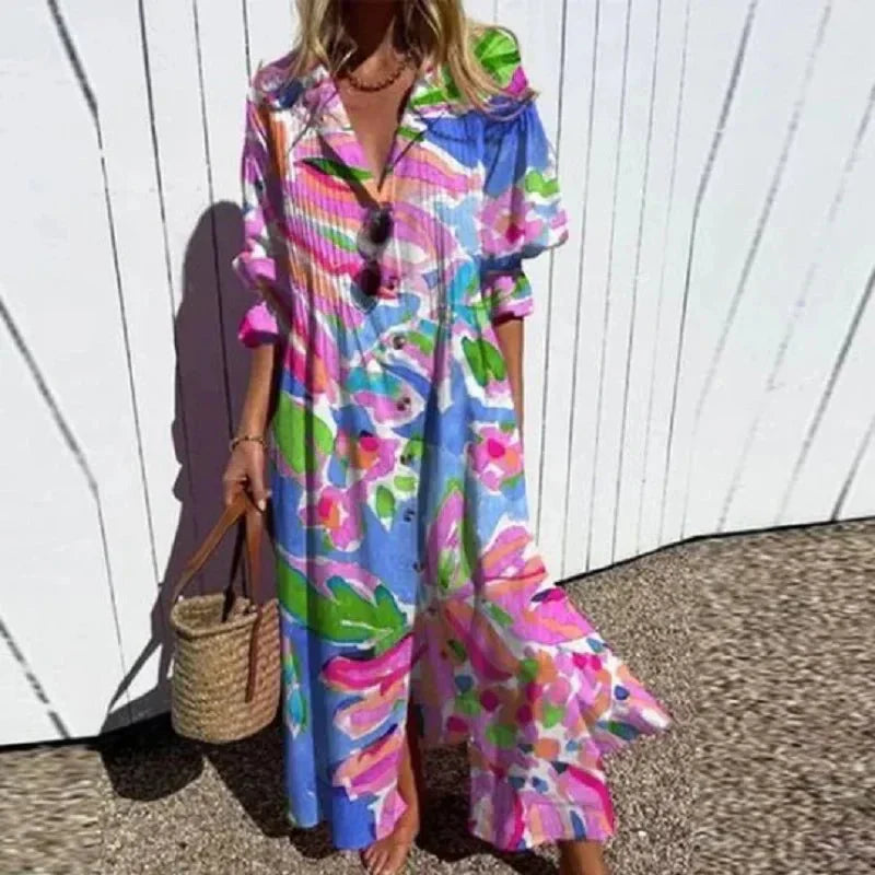 Drune | Klassisches Boho Maxi Kleid