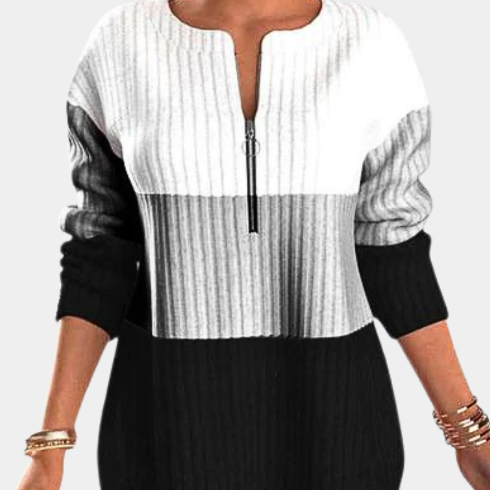 Drune | Warmer Damen Zip-Pullover