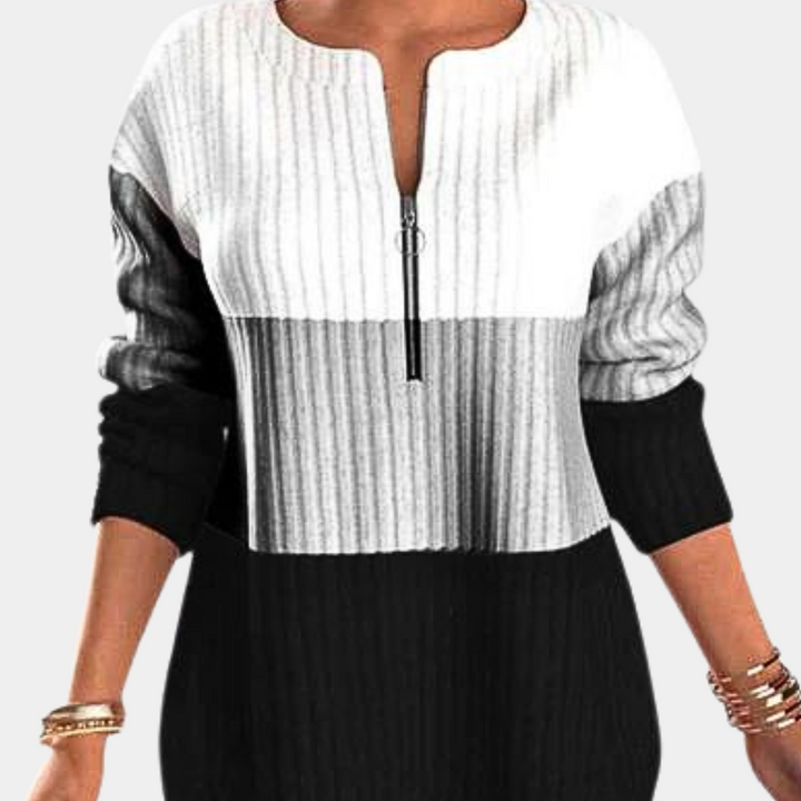 Drune | Warmer Damen Zip-Pullover