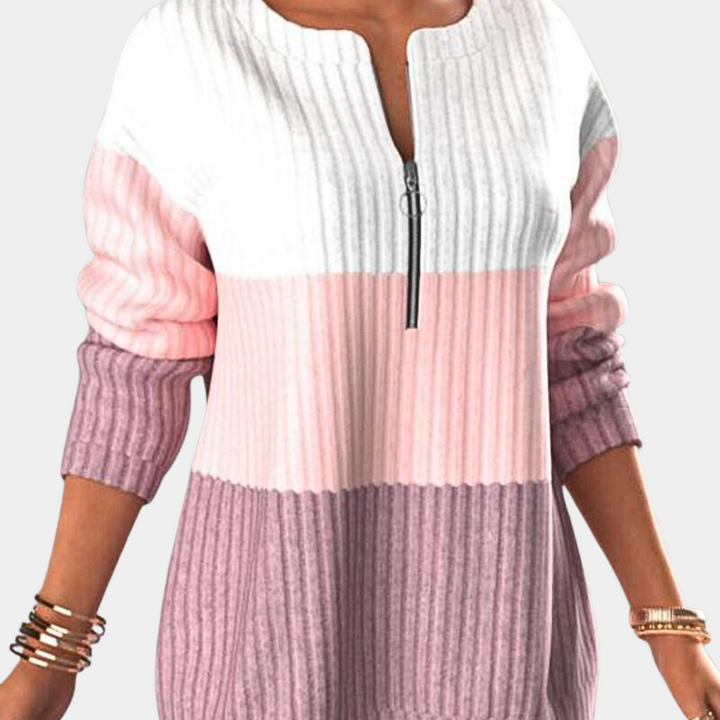 Drune | Warmer Damen Zip-Pullover