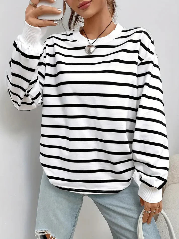 Drune | Gestreiftes Sweatshirt Für Damen