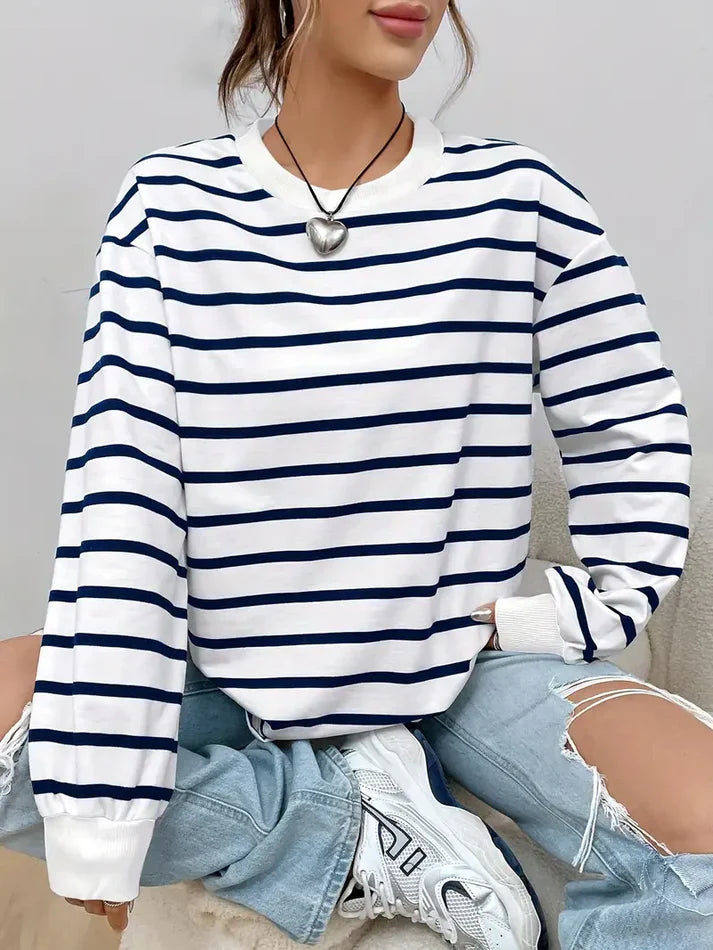 Drune | Gestreiftes Sweatshirt Für Damen