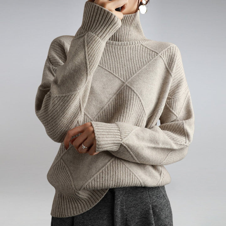 Drune | Luxus Damen Kaschmir Rollkragenpullover Für Wärme Und Eleganz