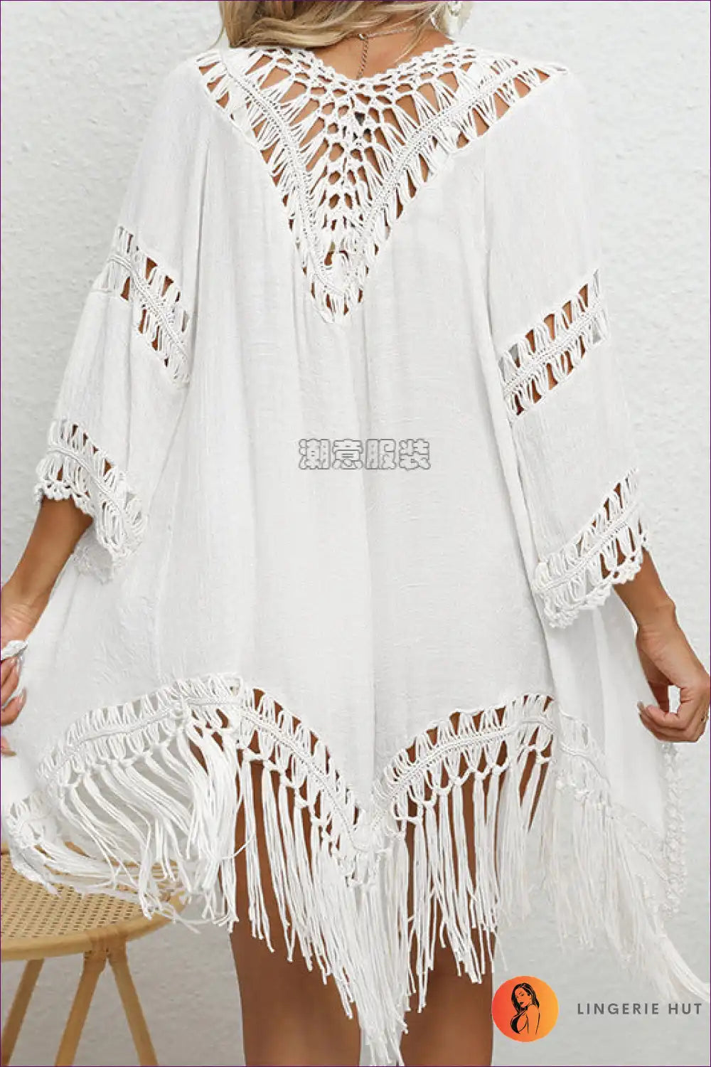 Drune | Häkel-Tassel Strandcardigan - Bohemian Sonnenschutz mit Stil