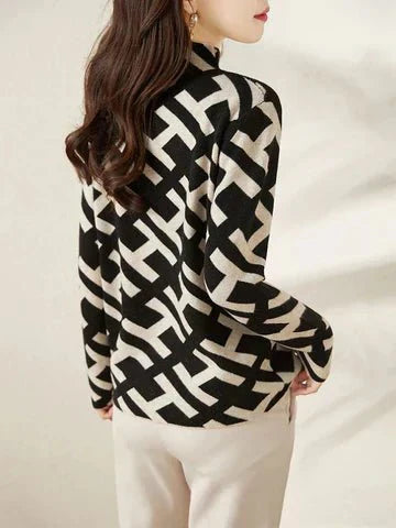 Drune | Eleganter Geometrischer Pullover