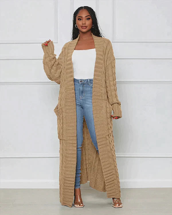 Drune Cardigan | Stilvolle, trendige übergroße gestrickte Weste für Damen