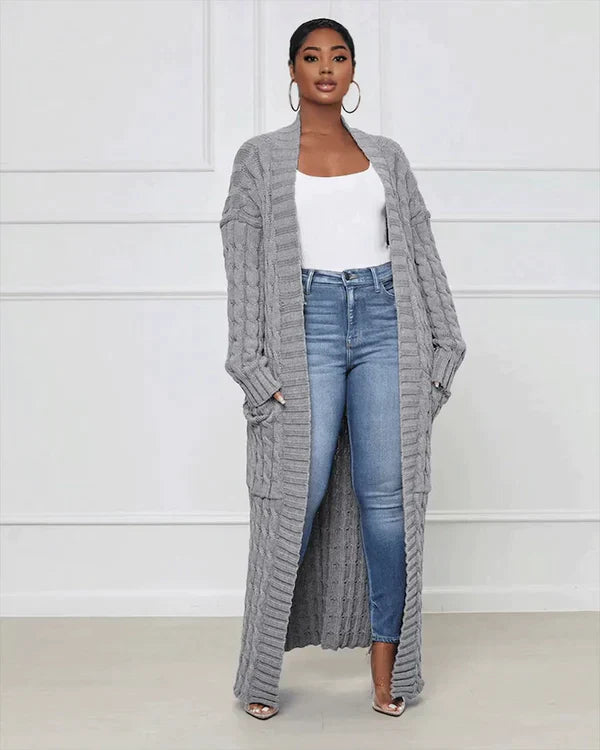 Drune Cardigan | Stilvolle, trendige übergroße gestrickte Weste für Damen