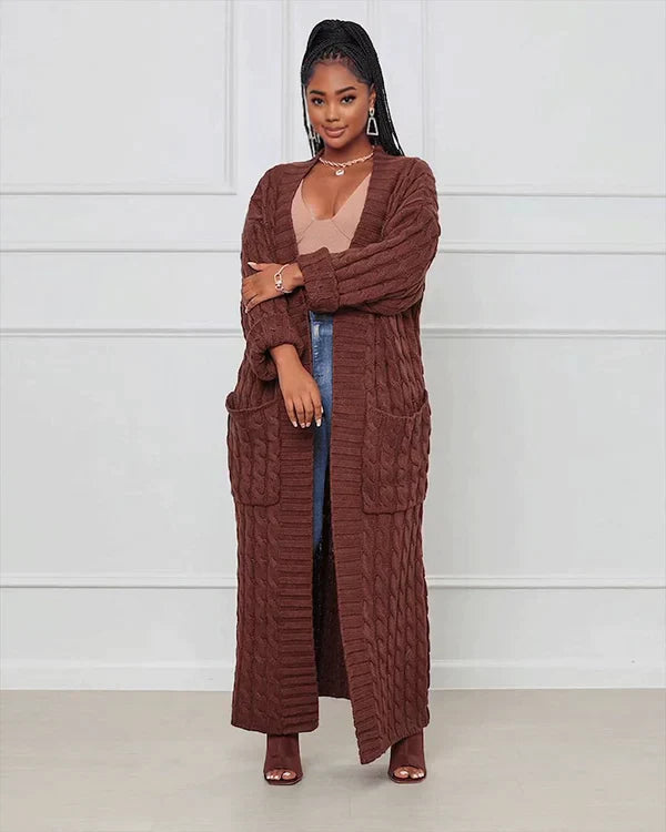 Drune Cardigan | Stilvolle, trendige übergroße gestrickte Weste für Damen