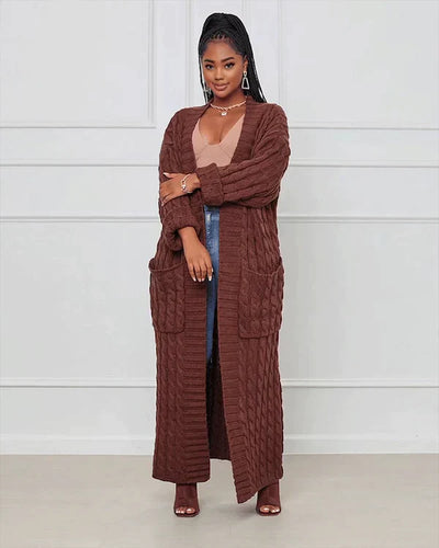 Drune Cardigan | Stilvolle, trendige übergroße gestrickte Weste für Damen