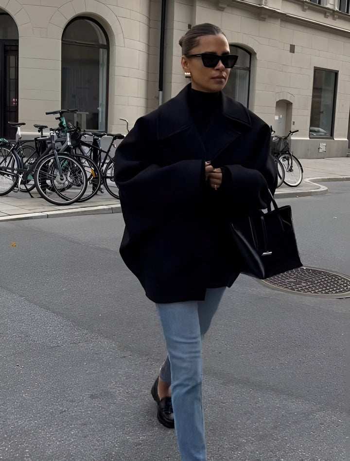 Drune | Trendy Übergröße Wollmantel