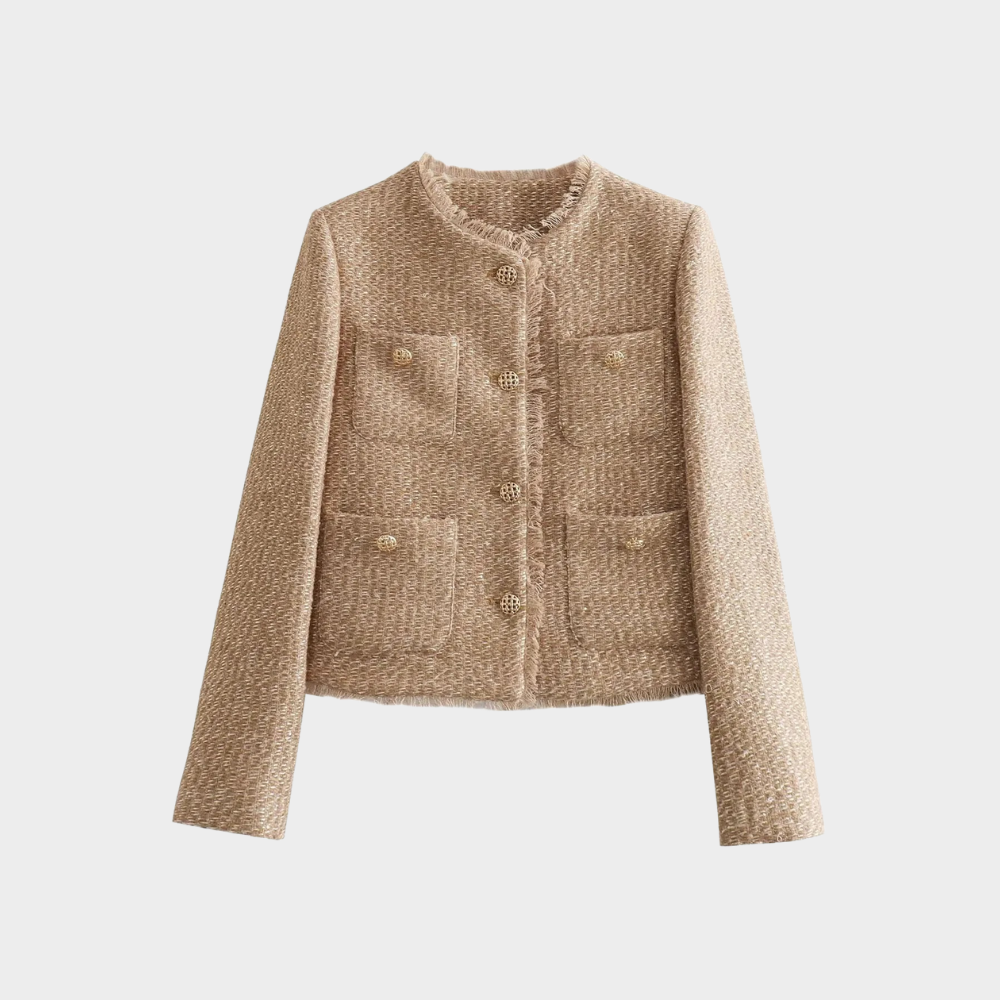 Drune | Beige Tweedjacke Damen