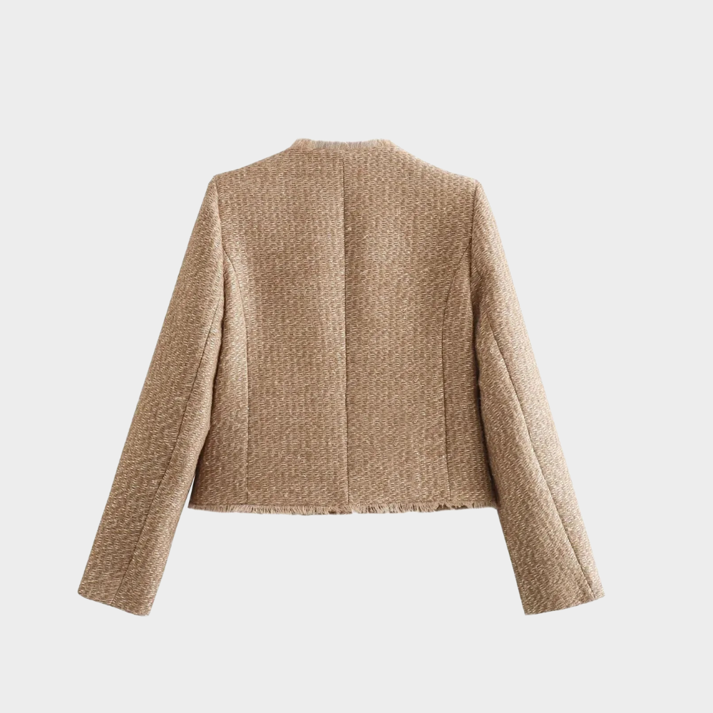 Drune | Beige Tweedjacke Damen