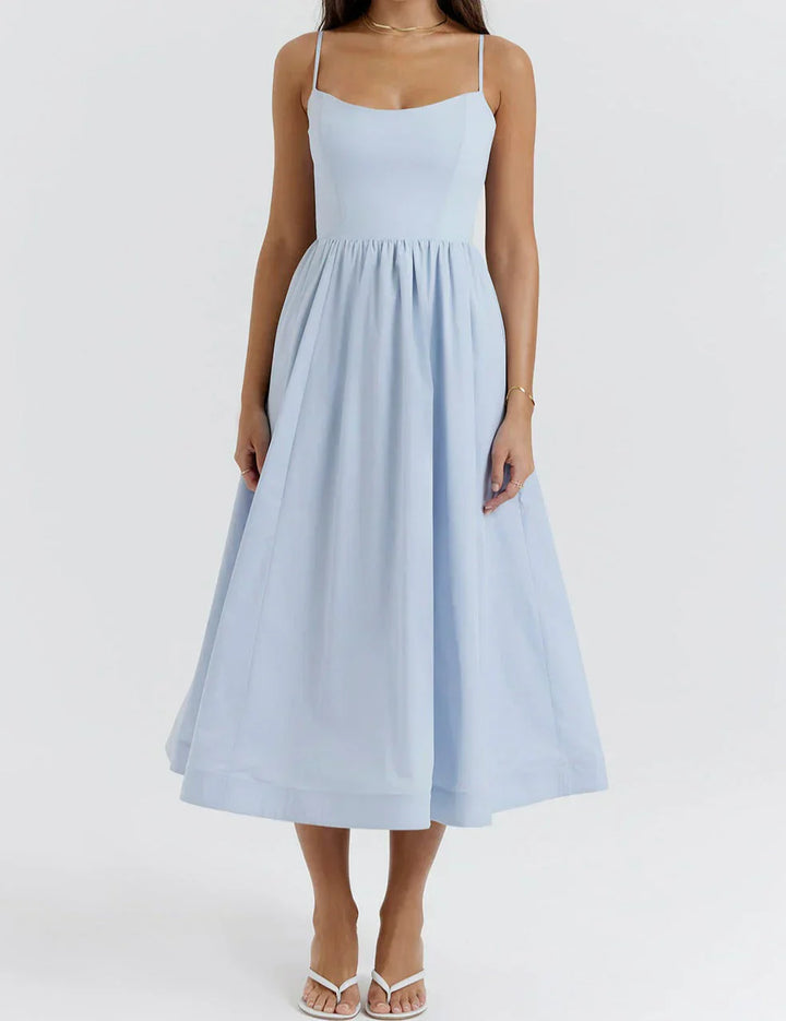 Drune | Elegantes Midi-Kleid aus Leinen