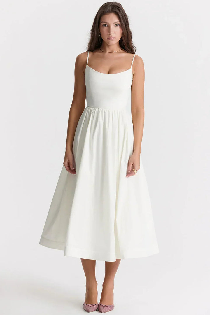 Drune | Elegantes Midi-Kleid aus Leinen