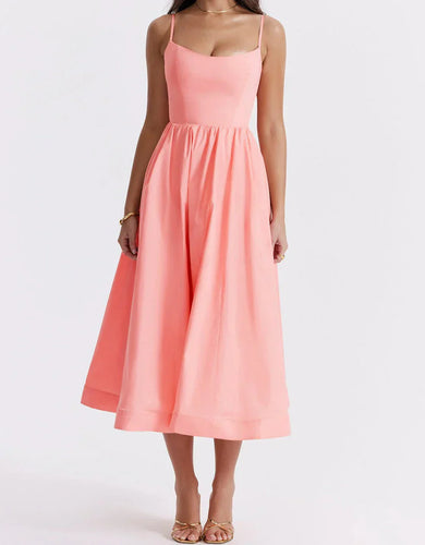 Drune | Elegantes Midi-Kleid aus Leinen