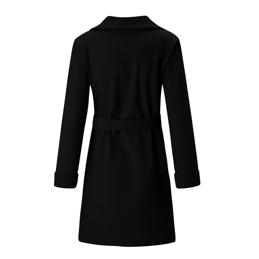 Drune | Langer Doppelreiher-Woll-Look-Mantel für Frauen