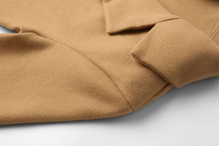 Drune | Langer Doppelreiher-Woll-Look-Mantel für Frauen