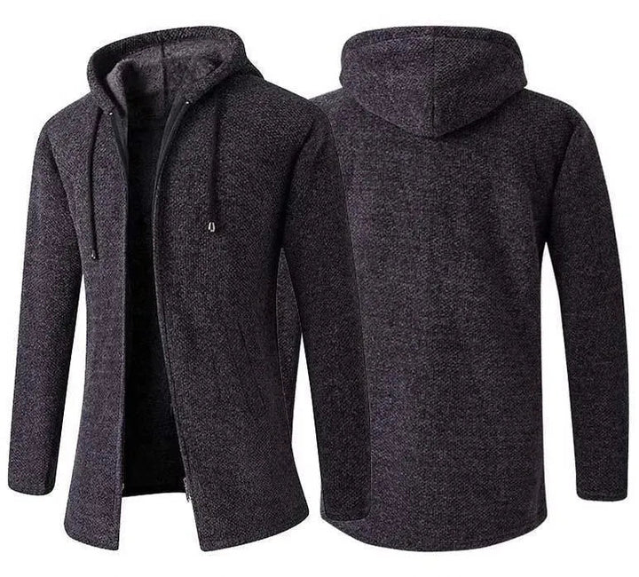 Drune | Kapuzen Strickjacke Pullover für Männer