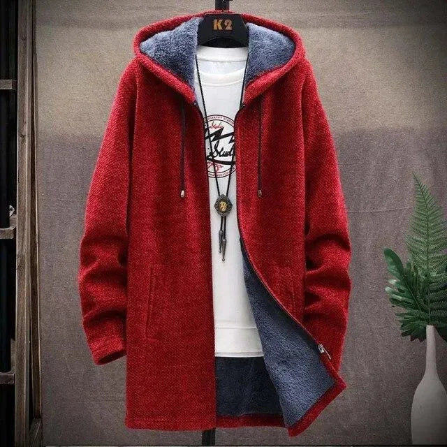 Drune | Kapuzen Strickjacke Pullover für Männer