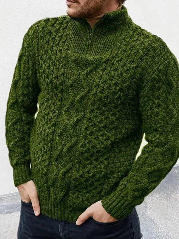 Drune | Kabel Rollkragenpullover Männer