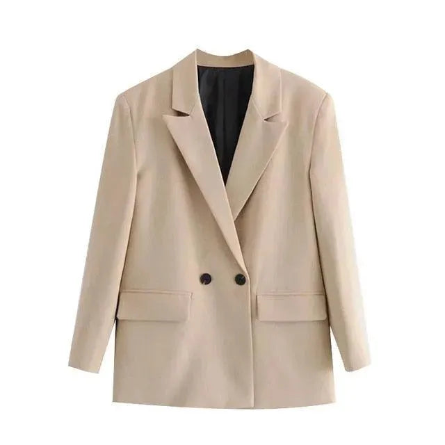 Drune | Lockere Blazer Damen - Freizeit - Unifarben