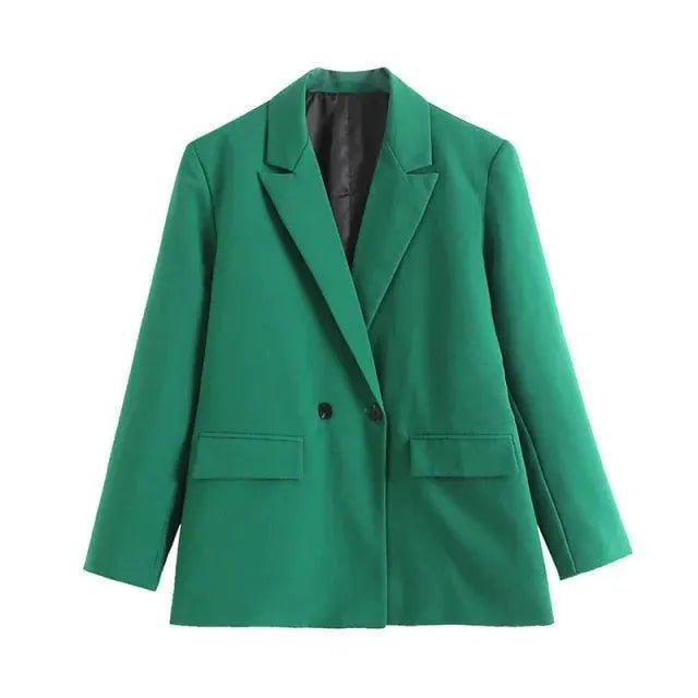 Drune | Lockere Blazer Damen - Freizeit - Unifarben