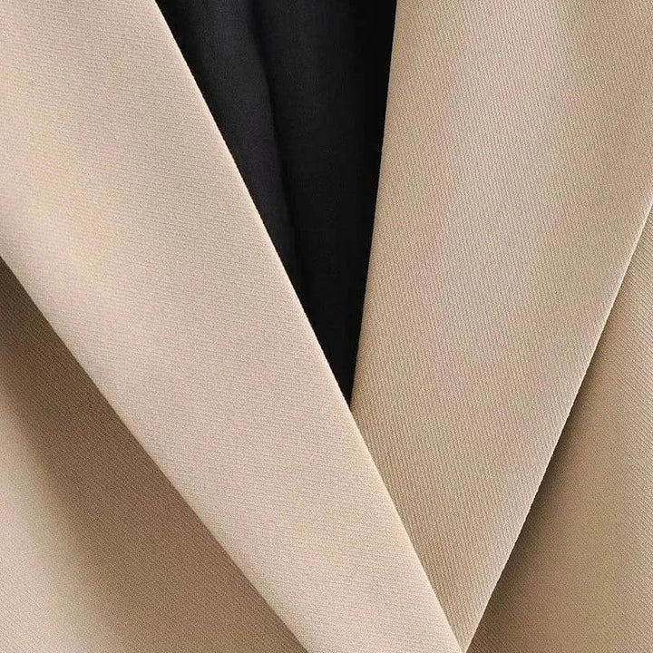 Drune | Lockere Blazer Damen - Freizeit - Unifarben