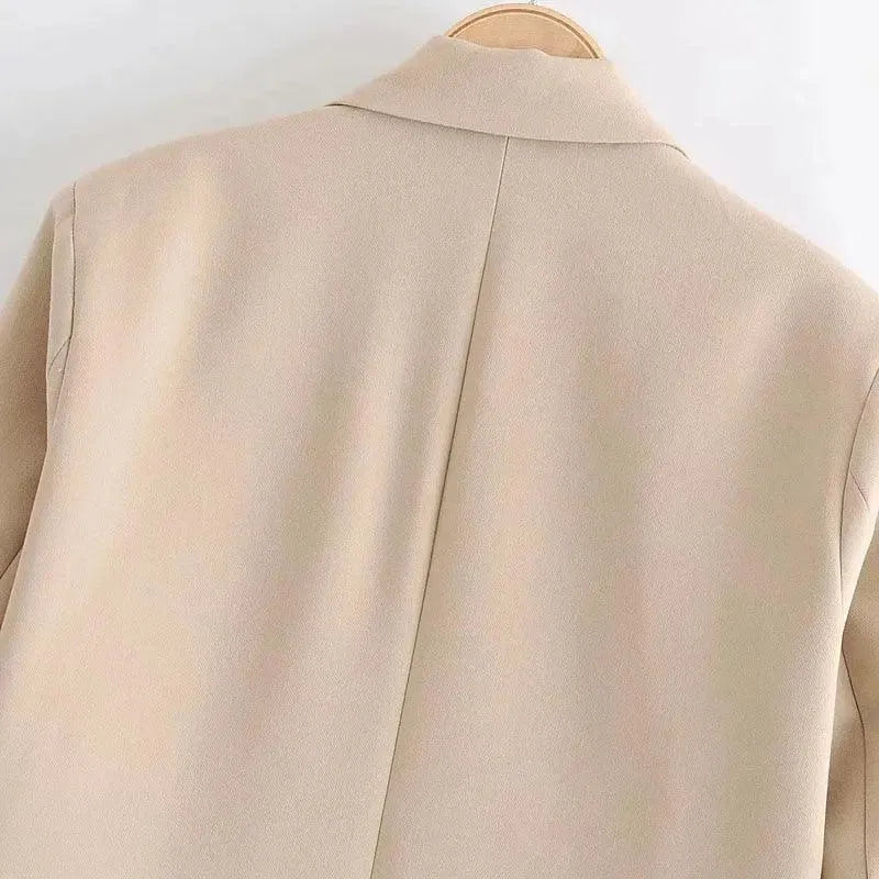 Drune | Lockere Blazer Damen - Freizeit - Unifarben