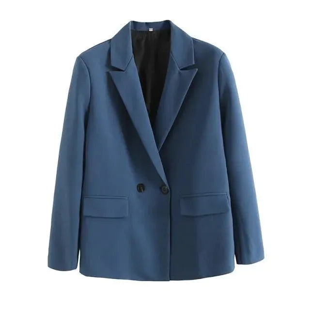 Drune | Lockere Blazer Damen - Freizeit - Unifarben