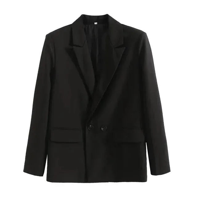Drune | Lockere Blazer Damen - Freizeit - Unifarben
