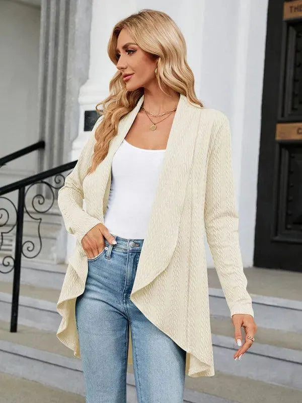 Drune | Kragen Strickjacke Top